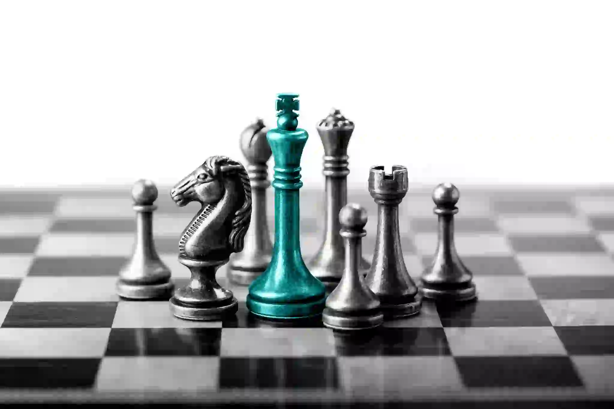 Chess business concept, leader & success